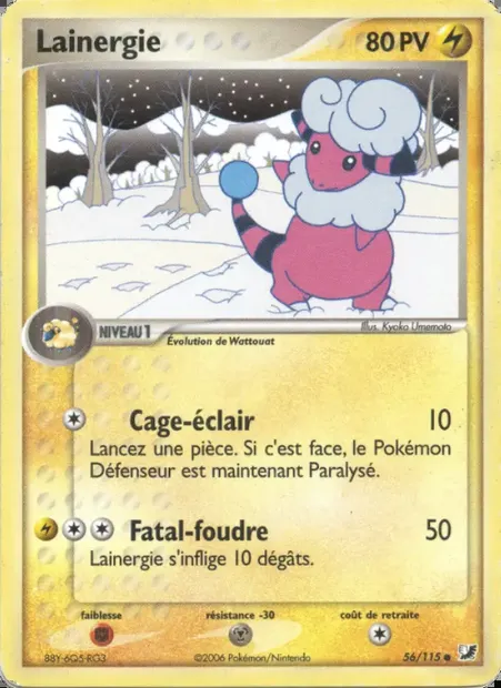Lainergie, carte Pokémon UF 56 — extension EX Forces Cachées