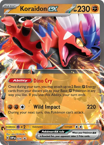 Koraidon ex, Pokémon card PR-SV 029 — SVP Black Star Promos set