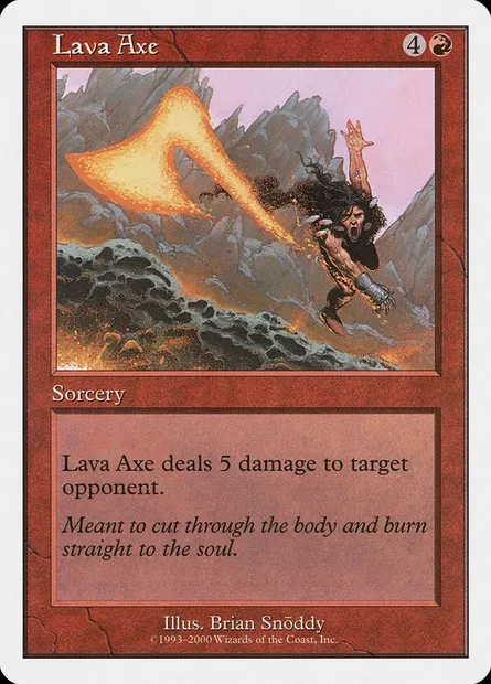 Lava Axe, Magic card S00 31 — Starter 2000 set