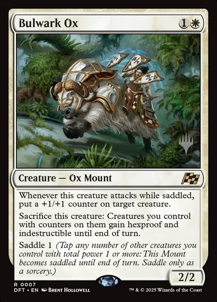 Bulwark Ox, Magic card PDFT 7p — Aetherdrift Promos set
