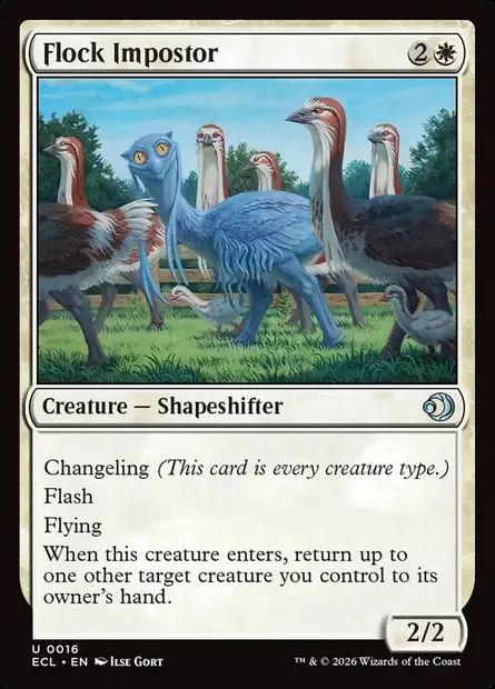 Flock Impostor, Magic card ECL 16 — Lorwyn Eclipsed set