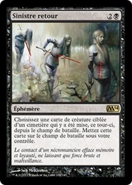 Sinistre retour, carte Magic M14 100 — extension Magic 2014