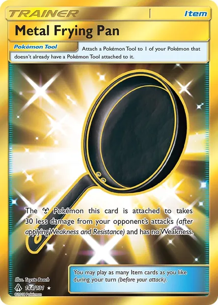 Metal Frying Pan, Pokémon card FLI 144 — Forbidden Light set