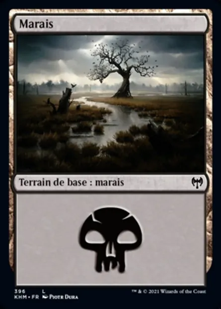 Marais, carte Magic KHM 396 — extension Kaldheim