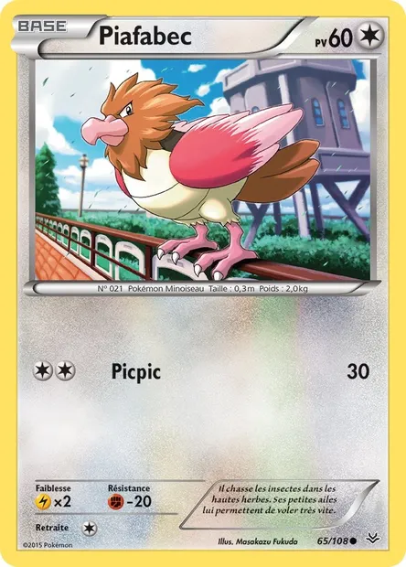 Piafabec, carte Pokémon ROS 65 — extension Ciel Rugissant