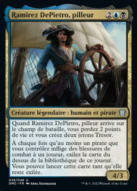 Ramirez DePietro, pilleur, carte Magic DMC 38 — extension Dominaria United Commander