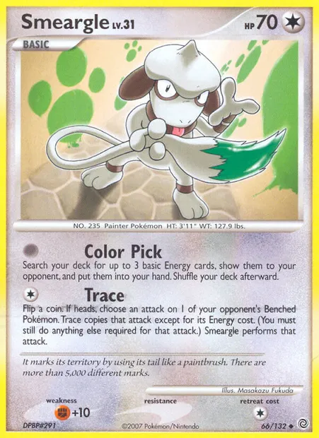 Smeargle, Pokémon card SW 66 — Secret Wonders set
