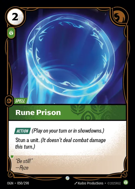 Rune Prison, carte Riftbound OGN 050 — extension Origins