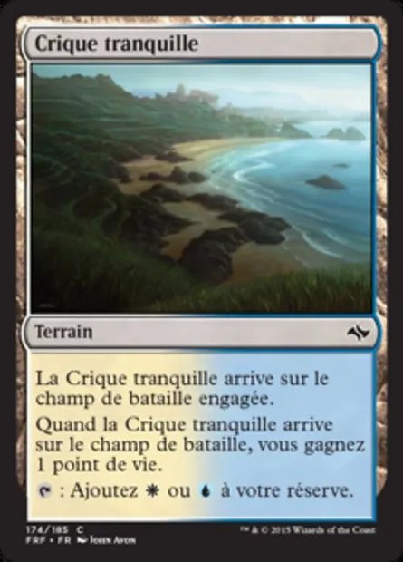 Crique tranquille, carte Magic FRF 174 — extension Destin reforgé
