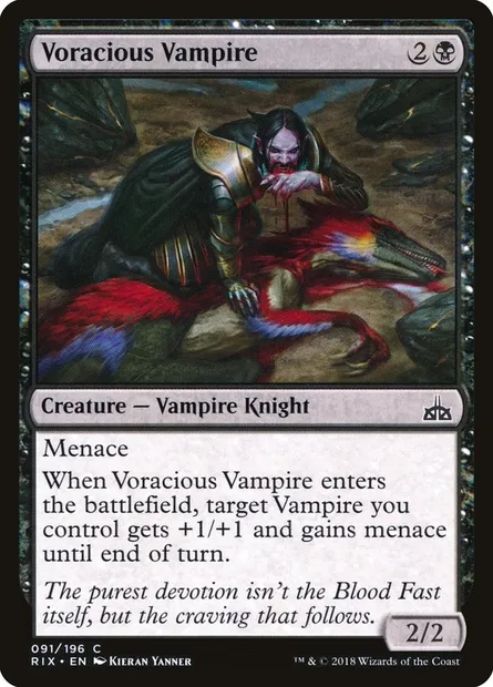 Voracious Vampire, Magic card RIX 91 — Rivals of Ixalan set