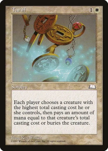 Tariff, Magic card WTH 28 — Weatherlight set