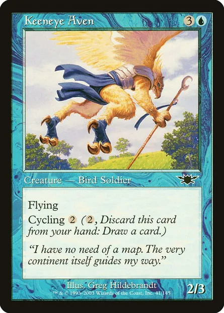 Keeneye Aven, Magic card LGN 41 — Legions set