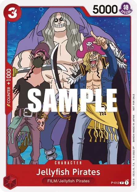 Jellyfish Pirates, carte One Piece P-012 — extension Carte promo