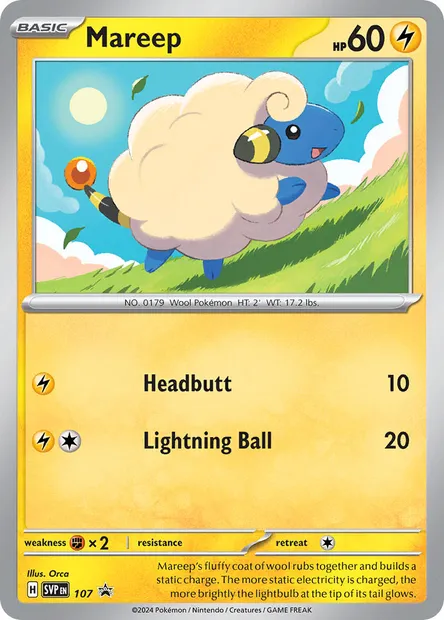 Mareep, Pokémon card PR-SV 107 — SVP Black Star Promos set