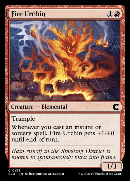 Fire Urchin, Magic card CLU 133 — Ravnica: Clue Edition set