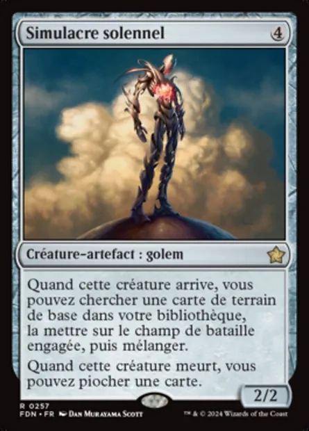 Simulacre solennel, carte Magic FDN 257 — extension Foundations