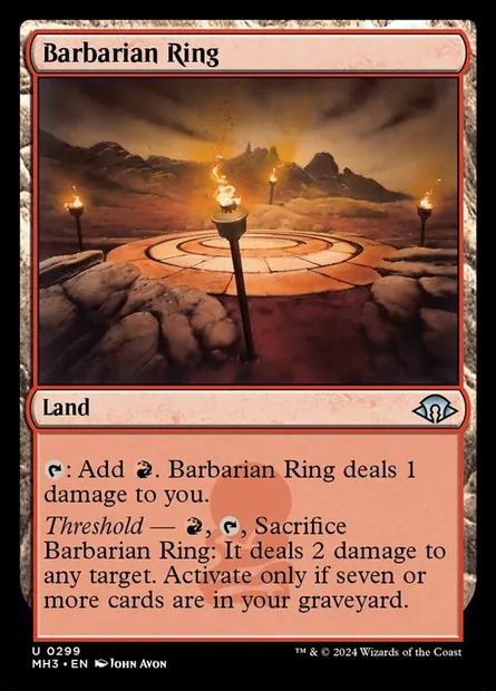 Barbarian Ring, Magic card MH3 299 — Modern Horizons 3 set