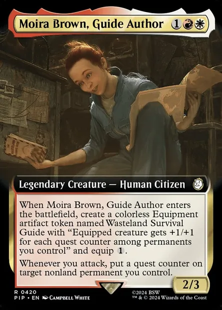 Moira Brown, Guide Author, Magic card PIP 420 — Fallout set
