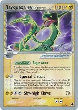 Rayquaza ex, carte Pokémon WCD07 097-4 — extension World Championship Decks 2007