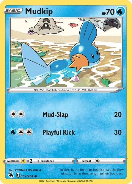 Mudkip, Pokémon card FST 62 — Fusion Strike set