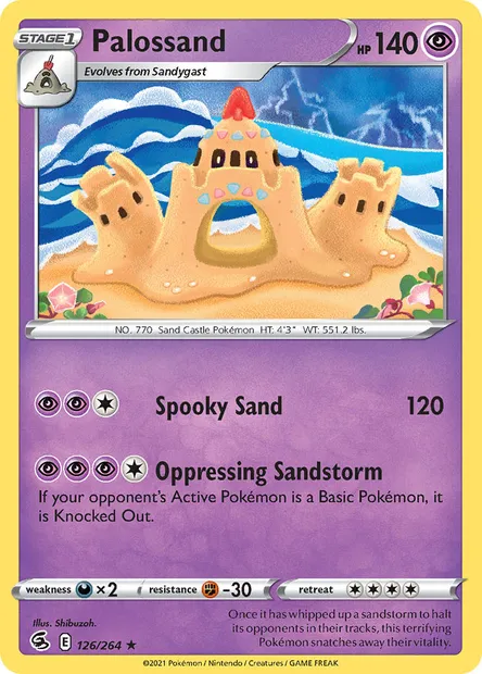 Palossand, Pokémon card FST 126 — Fusion Strike set