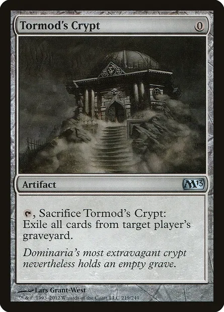 Tormod's Crypt, Magic card M13 219 — Magic 2013 set