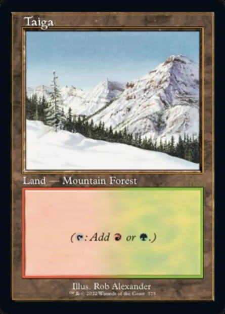 Taiga, Magic card 30A 575 — 30th Anniversary Edition set