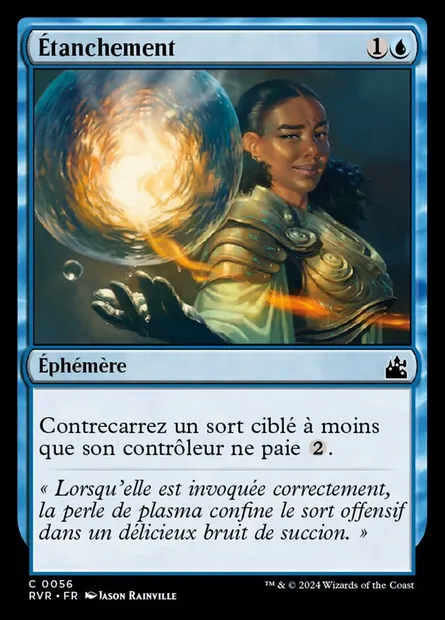 Étanchement, carte Magic RVR 56 — extension Ravnica Remastered