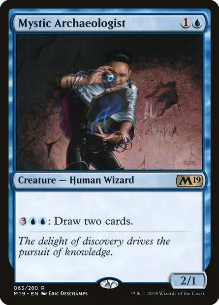 Mystic Archaeologist, Magic card M19 63 — Core Set 2019 set