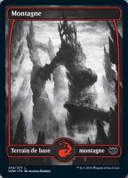 Montagne, carte Magic VOW 274 — extension Innistrad : noce écarlate