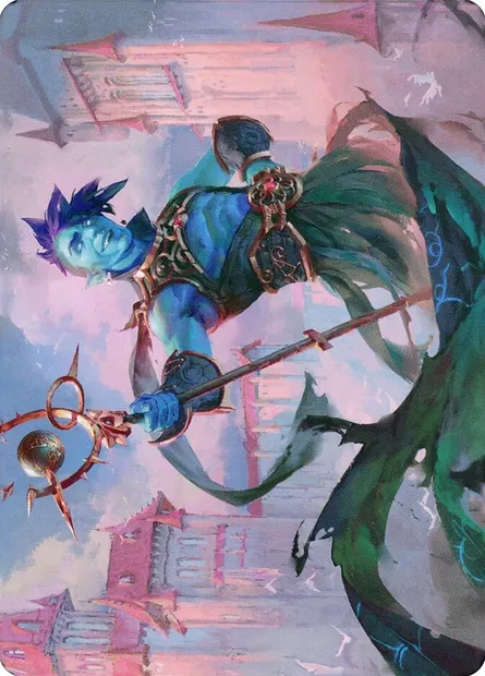 Haughty Djinn // Haughty Djinn, carte Magic ADMU 15 — extension Dominaria United Art Series