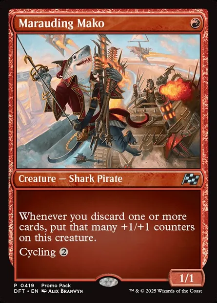 Marauding Mako, Magic card DFT 419 — Aetherdrift set