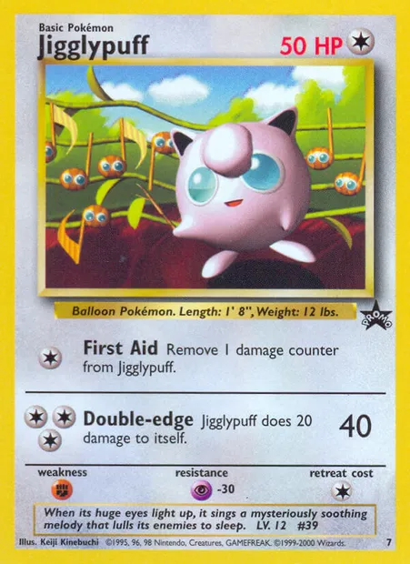 Jigglypuff, Pokémon card WP 7 — Wizards Black Star Promos set