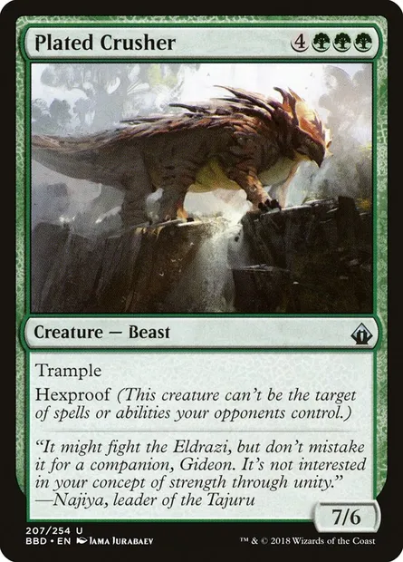 Plated Crusher, Magic card BBD 207 — Battlebond set