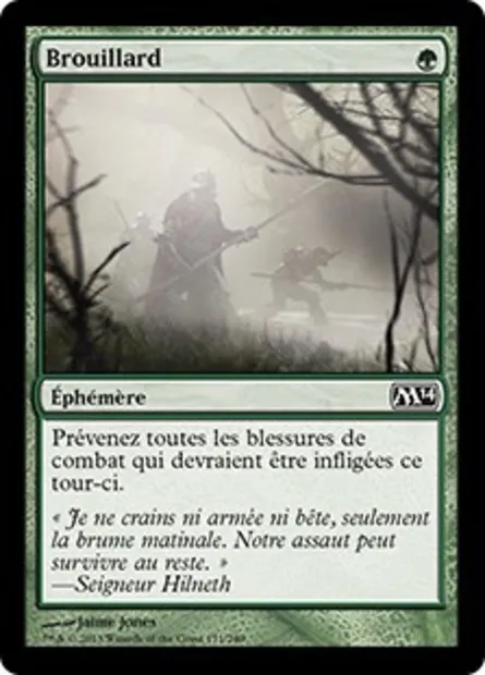 Brouillard, carte Magic M14 171 — extension Magic 2014