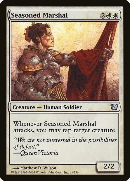 Maréchale aguerrie, carte Magic 9ED 42★ — extension Neuvième Edition