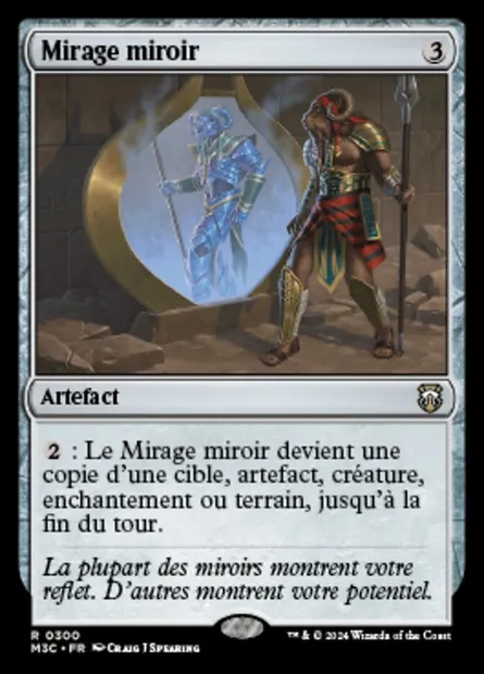 Mirage miroir, carte Magic M3C 300 — extension Modern Horizons 3 Commander
