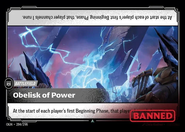 Obelisk of Power, carte Riftbound OGN 284 — extension Origins