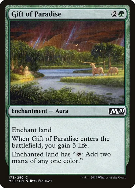 Gift of Paradise, Magic card M20 173 — Core Set 2020 set