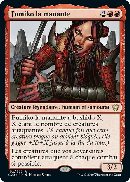 Fumiko la manante, carte Magic C20 152 — extension Commander 2020