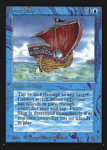 Pirate Ship, Magic card CEI 71 — Intl. Collectors' Edition set