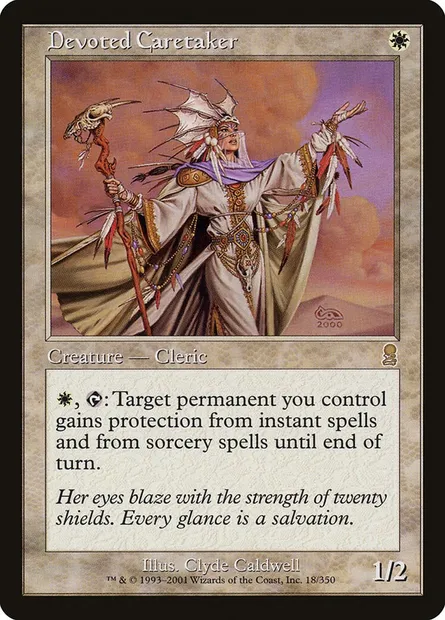 Devoted Caretaker, Magic card ODY 18 — Odyssey set