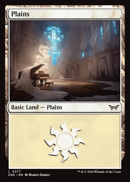 Plains, Magic card DSK 277 — Duskmourn: House of Horror set