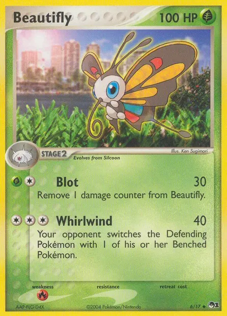 Beautifly, Pokémon card P1 6 — POP Series 1 set