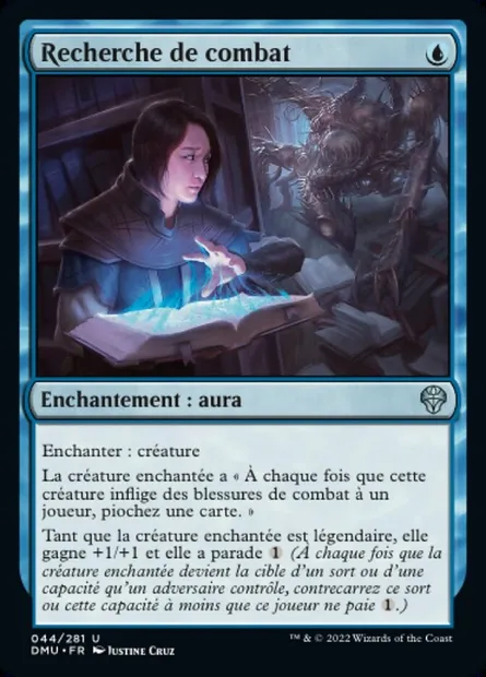 Recherche de combat, carte Magic DMU 44 — extension Dominaria Uni