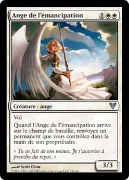 Ange de l'émancipation, carte Magic AVR 19 — extension Avacyn ressuscitée