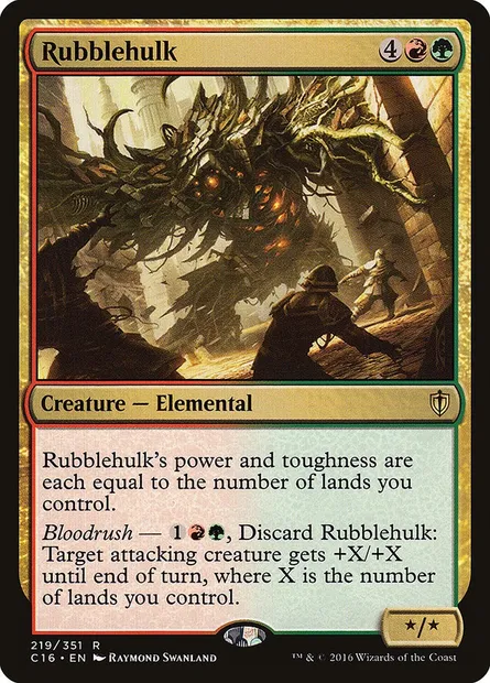 Rubblehulk, Magic card C16 219 — Commander 2016 set