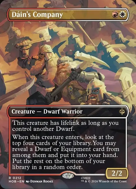 Dáin's Company, Magic card HOB 212 — The Hobbit set