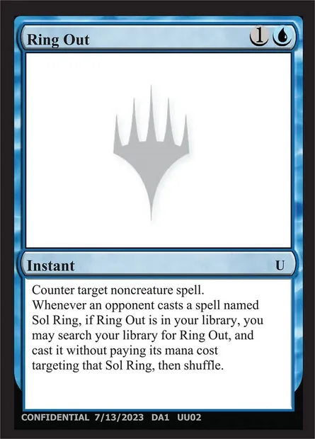Ring Out, Magic card UNK UU02b — Unknown Event set