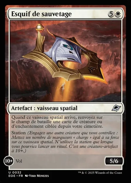 Esquif de sauvetage, carte Magic EOE 32 — extension Edge of Eternities